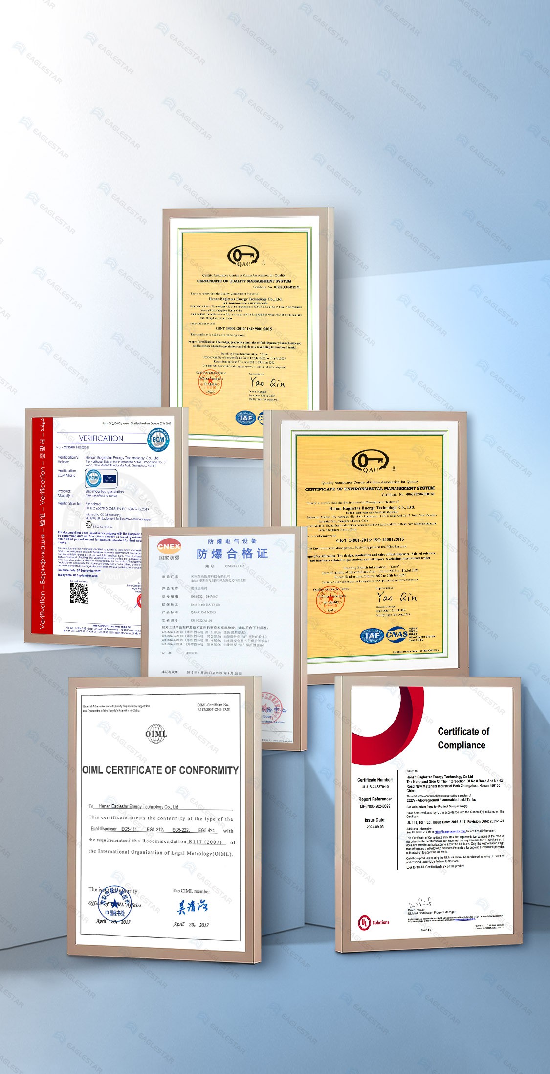 Eaglestar Certifications Eaglestar Certifications
